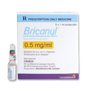 BRICANYL Inj 0.5MG/ML H/5 ống