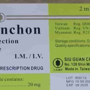 Suopinchon ( Furosemid 20mg/2ml) (H/ 10 ông (Thuốc lợi tiểu trị cao huyết áp, phù)