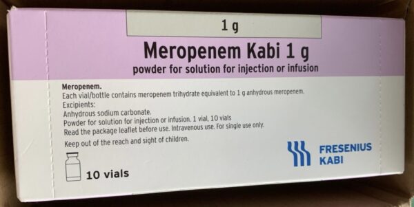 Meropenem Kabi 1g H/10 lọ