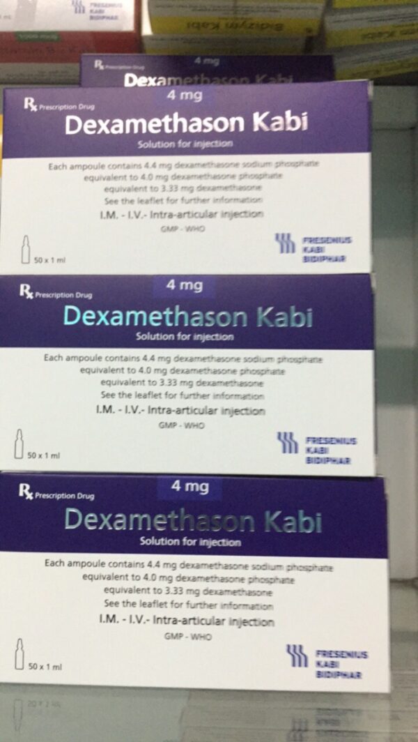 Dexamethasone 4mg/1ml Kabi Hộp 10 ống