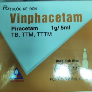 Vinphacetam 1g/5ml(Piracetam 1g) H/10 ống