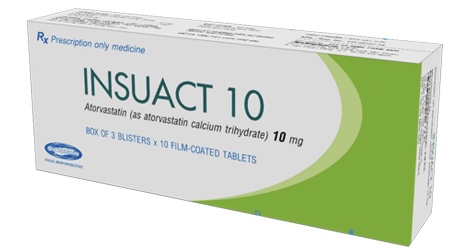Insuact 10 mg H/30 viên
