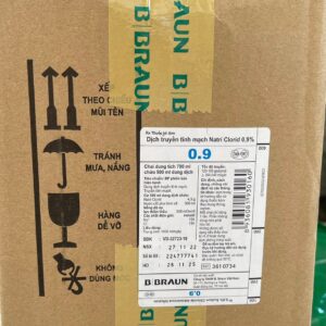 NACL 0.9% 500ML SODIUM CHLORIDE 0,9% Braun thùng 10 chai (dung dịch tiêm truyền)