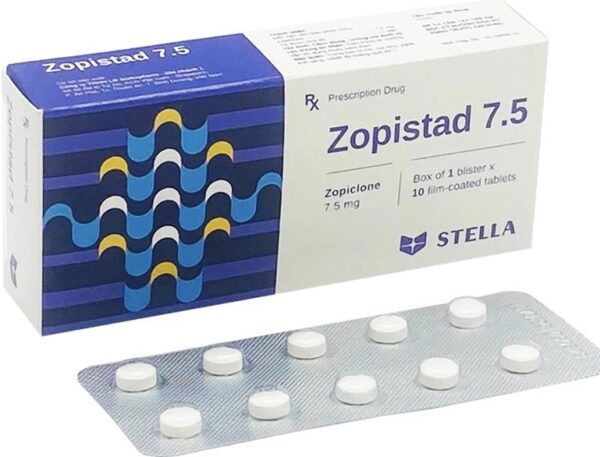 Zopistad 7.5mg H/10 viên (THUỐC TRỊ RỐI LOẠN GIẤC NGỦ)