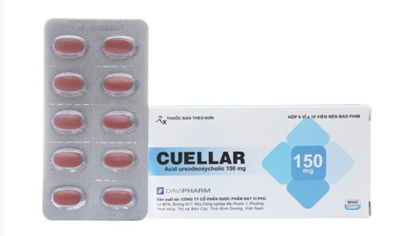 Cuellar 150mg H/60 viên ( thuốc làm tan sỏi mật)