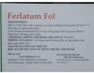 Ferlatum Fol H/10 ống uống 15 ml ( bổ sung sắt)