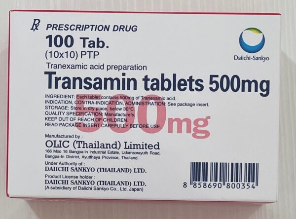 TRANSAMIN 500MG H/100 viên