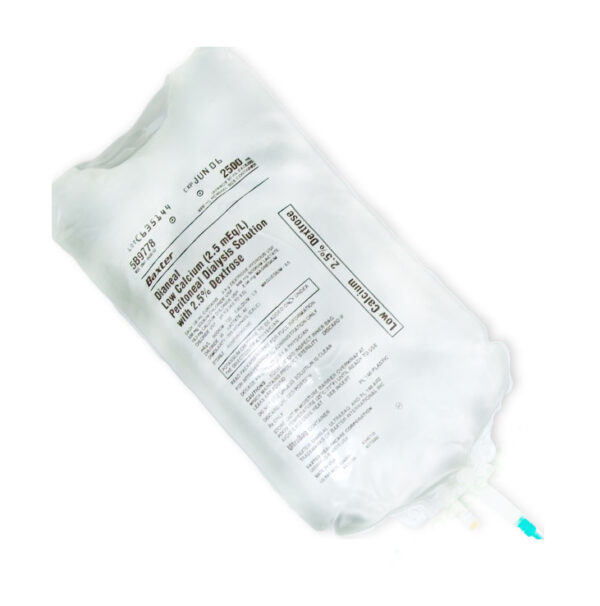DIANEAL LOW CALCIUM (2.5% MEQ/L) 2.5% 2000 ml dung dich thẩm phân phúc mạc lọc thận