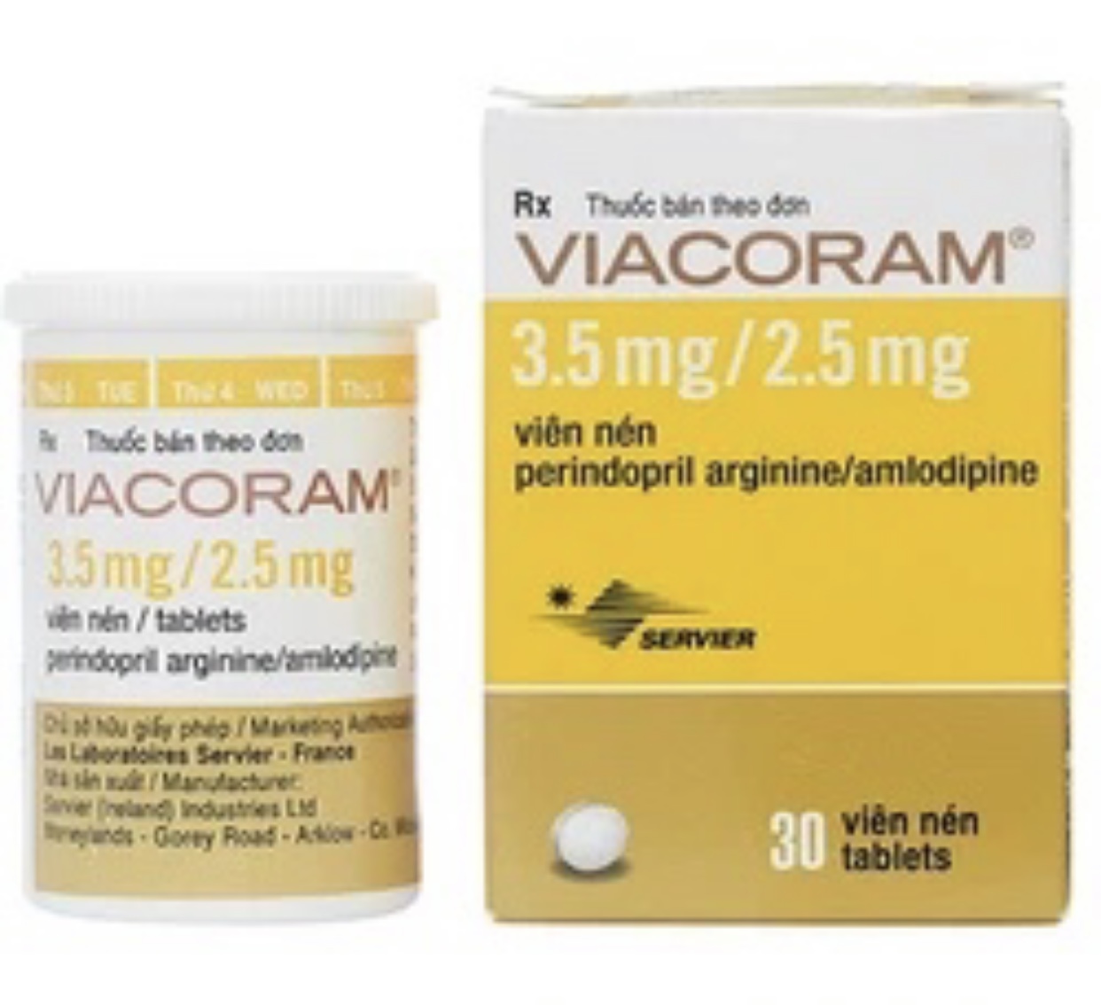 Viacoram 3.5Mg/2.5Mg H/30 viên