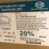 Dịch truyền tĩnh mạch Osmofundin 20% thùng/20 chai