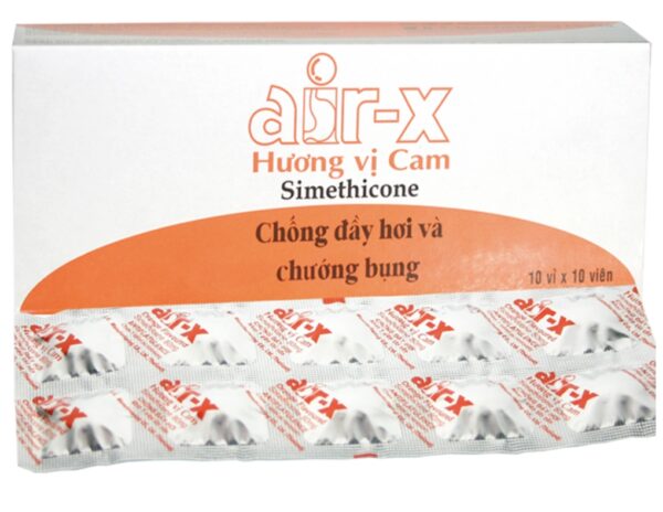 Air X Cam (Thuốc Trị Đầy Hơi, Khó Tiêu) H/100 Viên