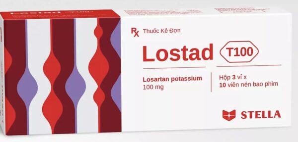 Lostad T100 H/30 viên ( Losartan 100mg)