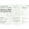 GALVUS MET 50MG/500MG H/60 v