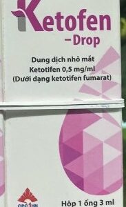 Ketofen Drop 0,5mg/ml H/1 lọ 3ml – Dung dịch nhỏ mắt