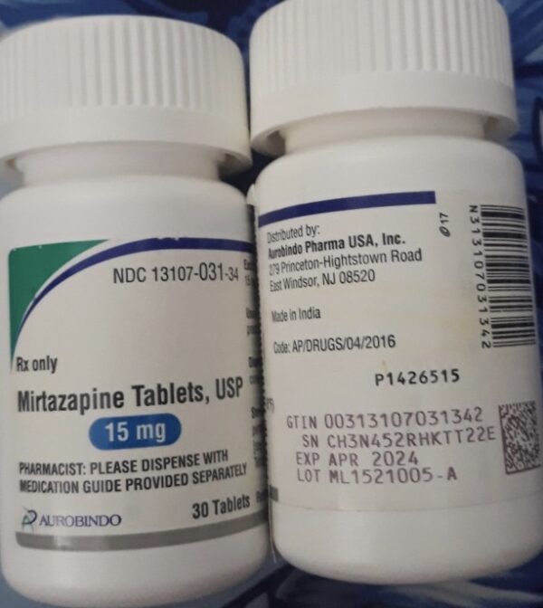 Mirtazapine USP 15mg H/30 viên (Thuốc điều trị trầm cảm) ẤN