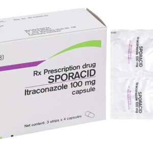 Sporacid 100mg (Itraconazol 100)H/12 viên (trị nhiễm nấm Candida)
