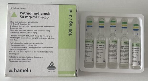 Pethidine hameln 50mg/ml IM/IV H/5 ống