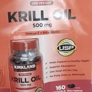 OMEGA3 Kirkland Krill Oil 500mg H/160 viên (Hỗ trợ tim mạch)