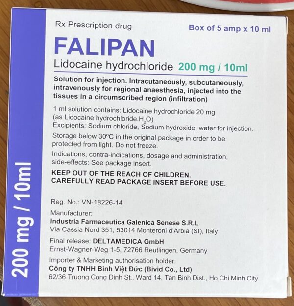 Falipan 200mg/10ml H/5 ống 10 ml