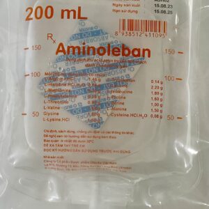 AMINOLEBAN 8% 200 ML DỊCH TRUYỀN OTSUKA DÙNG CHO BỆNH NHÂN SUY GAN THÙNG 20 TÚI