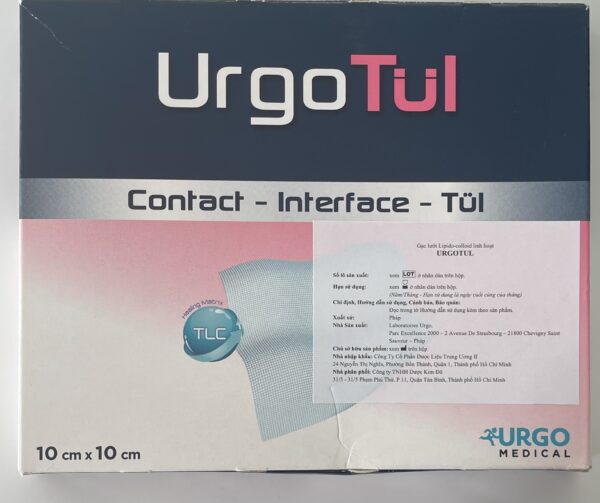UrgoTul 10cm x 10cm H/10 miếng (Gạc lưới vô trùng chống dính) Pháp