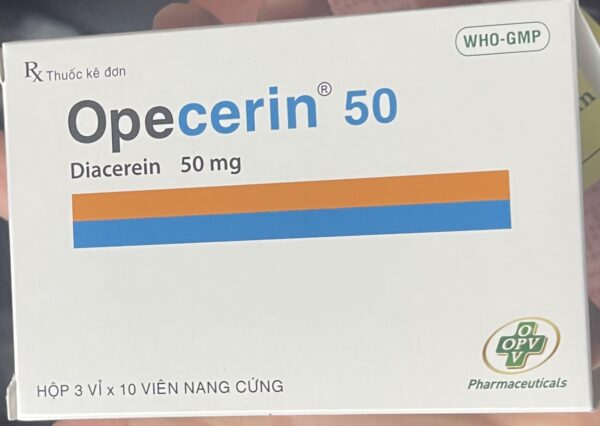 Opecerin 50mg OPV (Diacerein 50mg) H/30 viên  ( trị thoái hoá xương khớp)