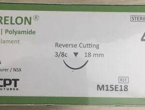 CHỈ PHẪU THUẬT KHÔNG TIÊU CARELON (NYLON) SỐ 4/0 H/1 TÉP