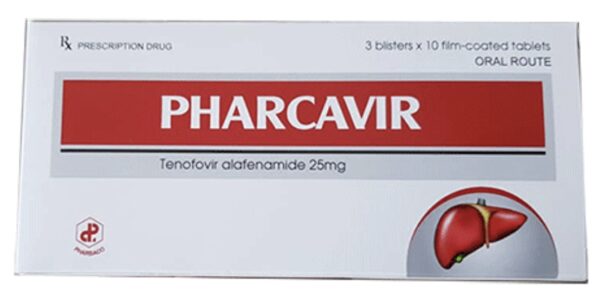 Pharcavir 25mg (Tenofovir) H/30 viên