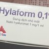 Hylaform 0,1% 1ml (Natri hyaluronate 1mg/ml) H/15 ống ( trị mắt khô)