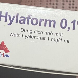 Hylaform 0,1% 1ml (Natri hyaluronate 1mg/ml) H/15 ống ( trị mắt khô)