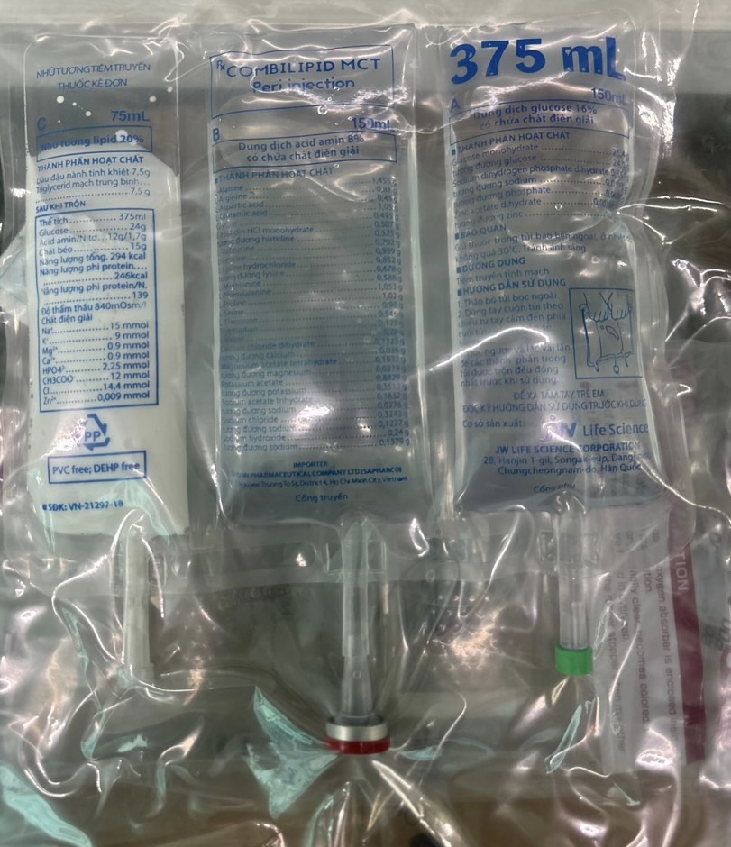 COMBILIPID FERI MCT INJ 375ml DUNG DỊCH ĐẠM SỬA TRUYỀN