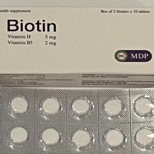 Biotin MDP 5mg H/20 viên ( kích thích mọc tóc)