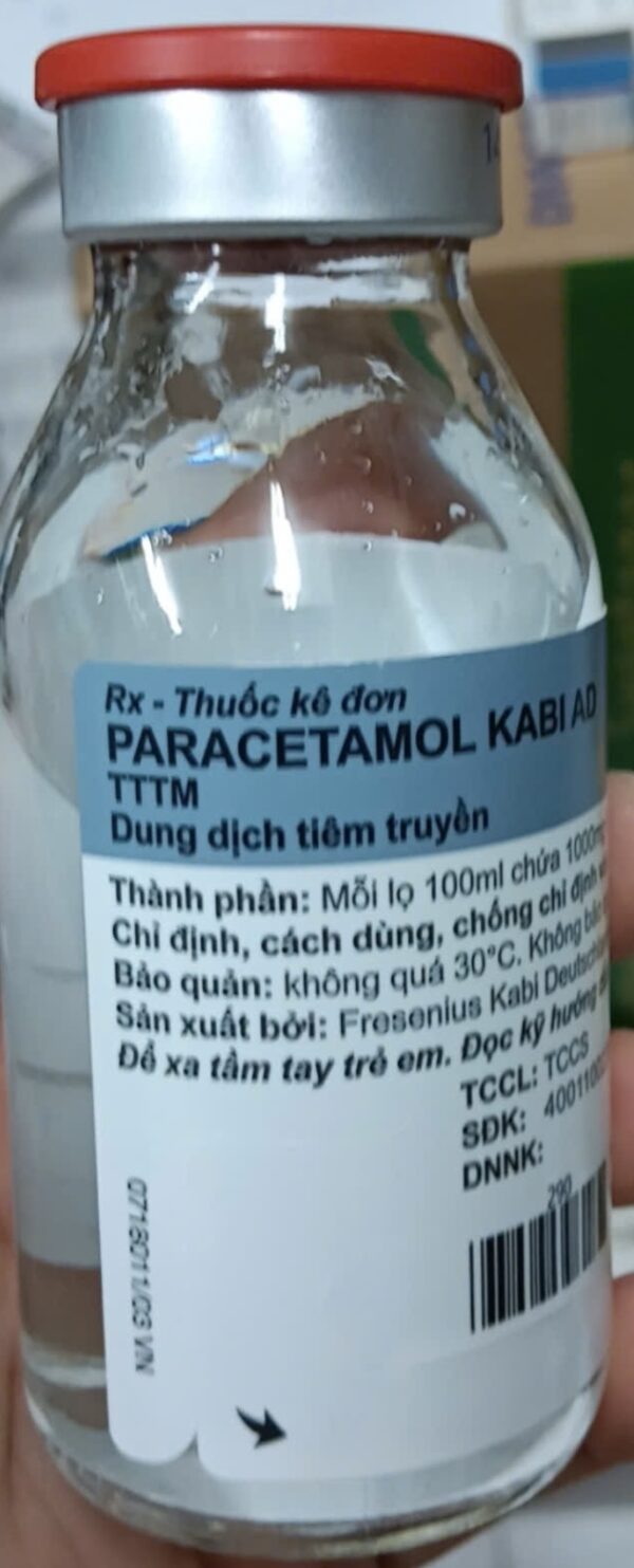 DUNG DỊCH TIÊM TRUYỀN PARACETAMOL KABI AD INF ĐỨC H/10 LỌ