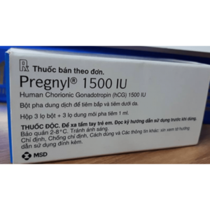 Pregnyl 1500 IU MSD H/3 lọ