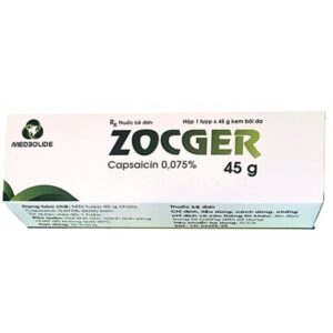 Zocger (Capsaicin 0.075% )H/1 type 45g (Giảm đau xương khớp, thần kinh ngoại biện)