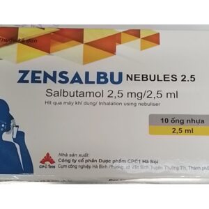ZENSALBU NEBULES 2,5 mg/2,5 ml H/10 ống 2,5ml (trị hen phế quản)