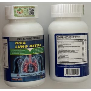 DICA LUNG DETOX H/30 viên ( GIẢM HO, GIẢM ĐỜM, GIẢM ĐAU RÁT HỌNG)