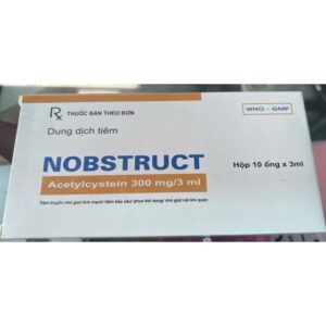 Nobstruct 300 mg H/10 ống 3ml ( Acetylcystein 300 mg)