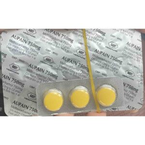 Aupain 750mg (Methocarbamol 750mg) H/60 viên (Thuốc giãn cơ và tăng trương lực cơ)