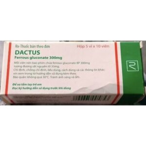 Dactus 300mg H/50 Viên ( dự phòng và điều trị thiếu máu do hiếu sắt)
