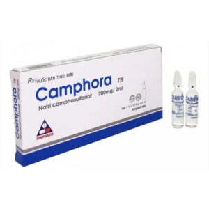 Camphora 200mg/2ml H/10 ống 2ml ( trị Suy tim, suy hô hấp)