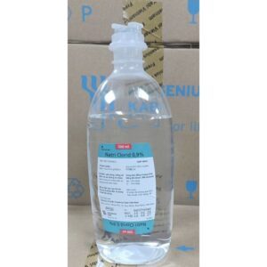 Nacl 0.9% 500 ml natri clorid 0,9% kabi thùng 20 chai (dung dịch tiêm truyền)