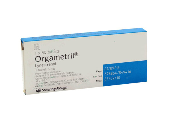 ORGAMETRIL 5MG H/30 viên