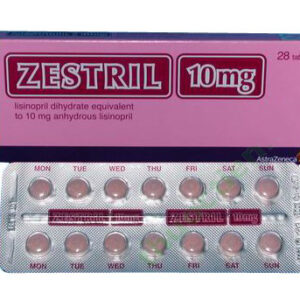 ZESTRIL 10MG H/28 viên ( điều trị tăng huyết áp, mỡ máu