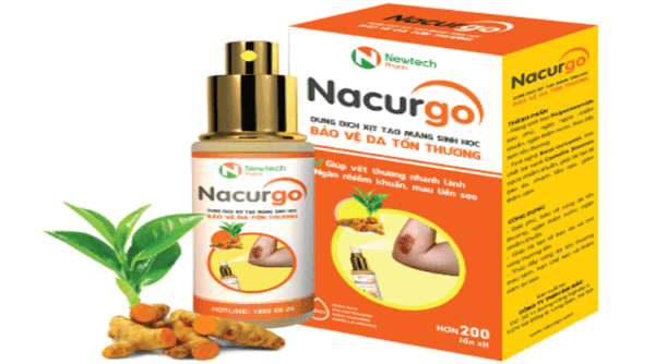 NACURGO 100 lần xịt ( bâng vết thương dạng xịt)