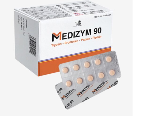 MEDIZYM 90 H/100 viên ( kháng viêm dạng men)