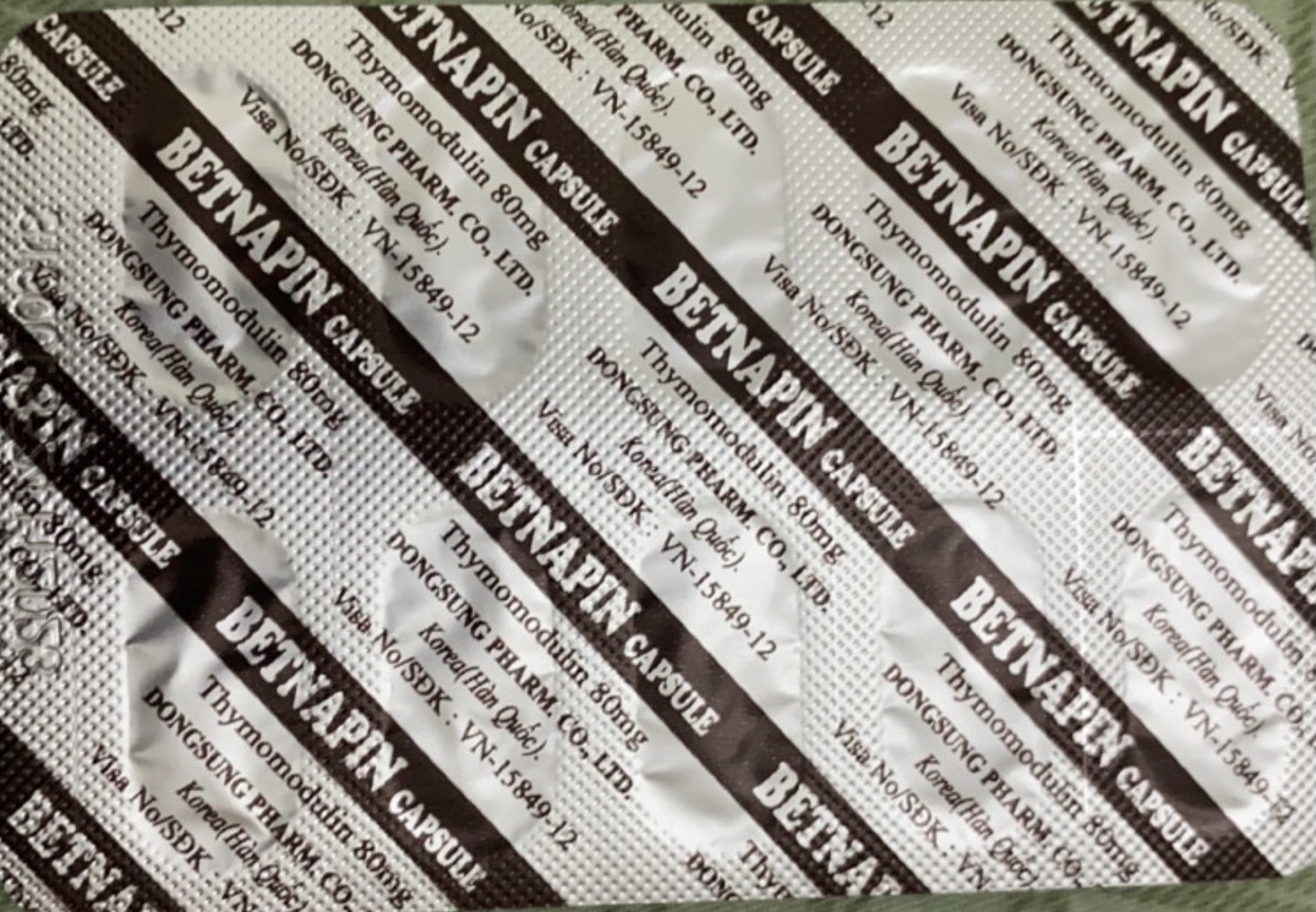 BETNAPIN H/60 viên Hỗ trợ đường hô hấp