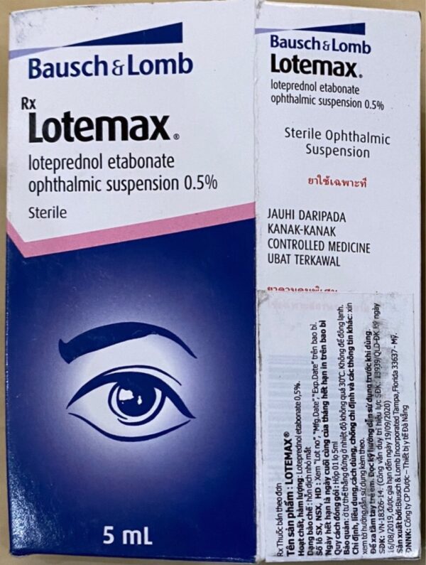 Lotemax chai 5ml Thuốc nhỏ mắt