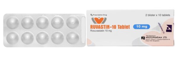 Ruvastin 10mg H/20 viên ( rối loạn lipid máu)