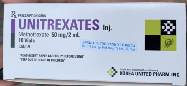 Unitrexates 50mg/2ml H/10 lọ (Điều trị ung thư)